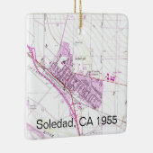 Soledad CA 1955 Map Keramisch Ornament (Rechts)
