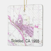 Soledad CA 1955 Map Keramisch Ornament (Links)
