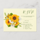 Soleil Bouquet RSVP-kaart Informatiekaartje (Voorkant)