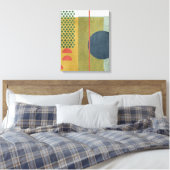 Soleil Rouge IV Canvas Afdruk (Insitu (Slaapkamer))