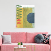 Soleil Rouge IV Canvas Afdruk (Insitu (Woonkamer))