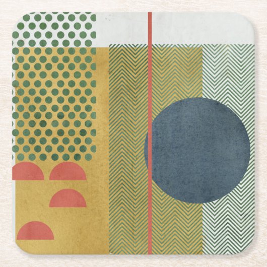 Soleil Rouge IV Kartonnen Onderzetters (Voorkant)