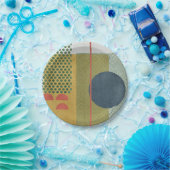 Soleil Rouge IV Papieren Bordje (Feest)