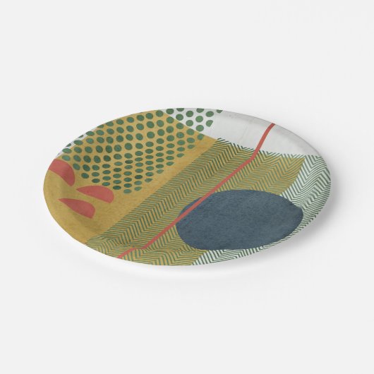 Soleil Rouge IV Papieren Bordje (Gekanteld)