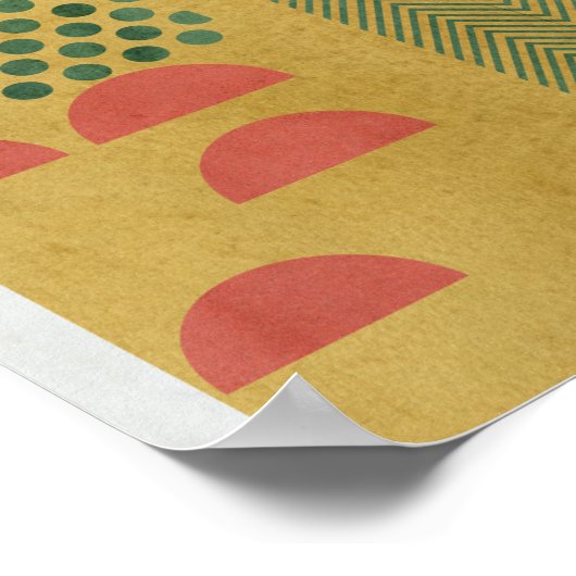 Soleil Rouge IV Poster (Hoek)