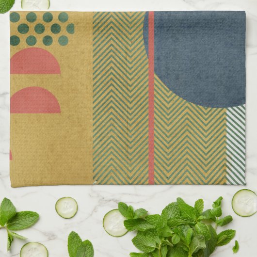 Soleil Rouge IV Theedoek (Gevouwen)