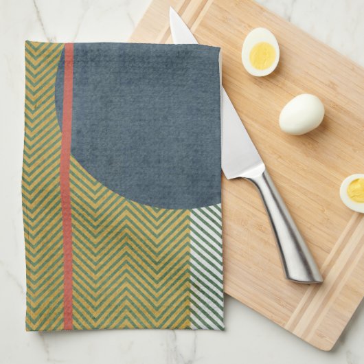 Soleil Rouge IV Theedoek (Quarter Fold)