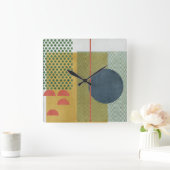 Soleil Rouge IV Vierkante Klok (Huis)