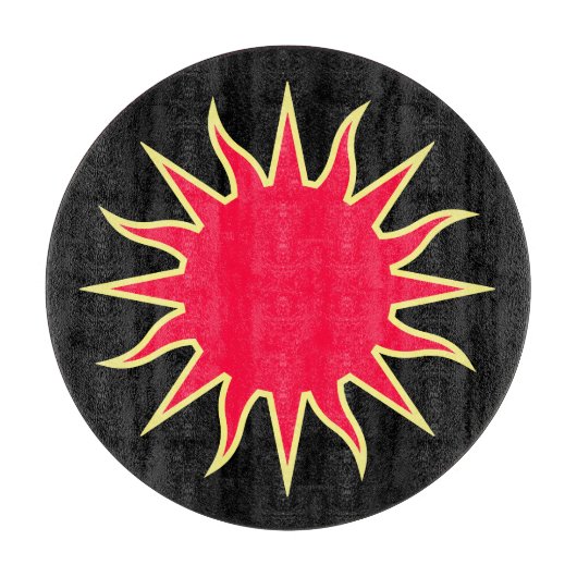 Soleil Sun Sonne Sole Snijplank (Voorkant)