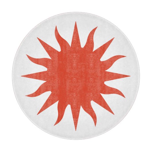 Soleil Sun Sonne Sole Snijplank (Voorkant)