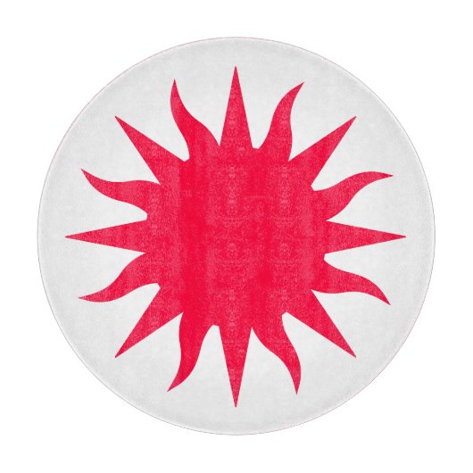 Soleil Sun Sonne Sole Snijplank (Voorkant)