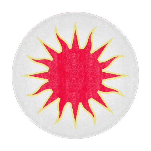 Soleil Sun Sonne Sole Snijplank (Voorkant)