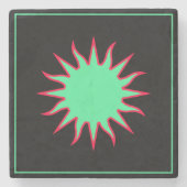 Soleil Sun Sonne Stenen Onderzetter (Voorkant)