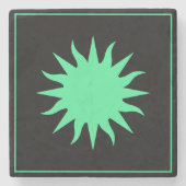 Soleil Sun Sonne Stenen Onderzetter (Voorkant)