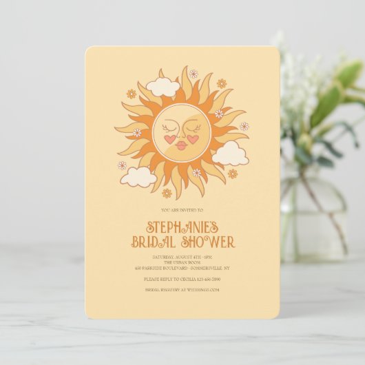 Soleil uitnodigingen (Staand voorkant)