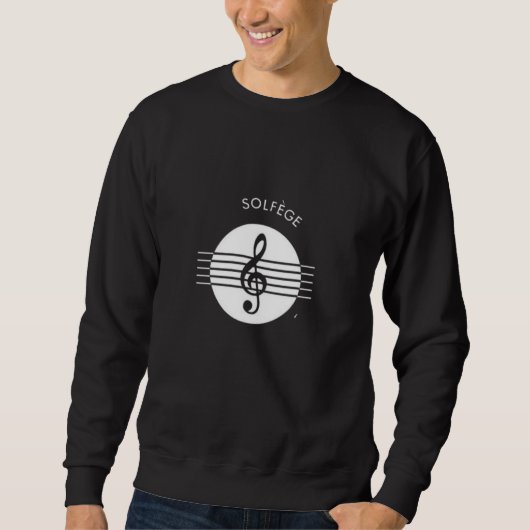 Solfege Muziek Symbool sweatShirt (Voorkant)