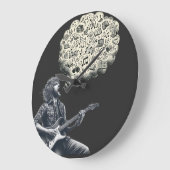 Solfeggio explosieve gitaar speler grote klok (Hoek)