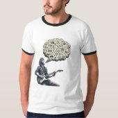 Solfeggio explosieve gitaar speler t-shirt (Voorkant)