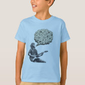 Solfeggio explosieve gitaar speler t-shirt (Voorkant)