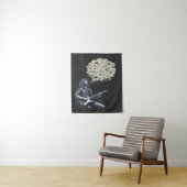 Solfeggio explosieve gitaar speler wandkleed (In situ)