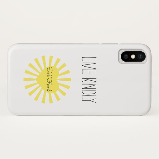 SolFood Collective Live Kindly Phone Case (Achterkant (horizontaal))