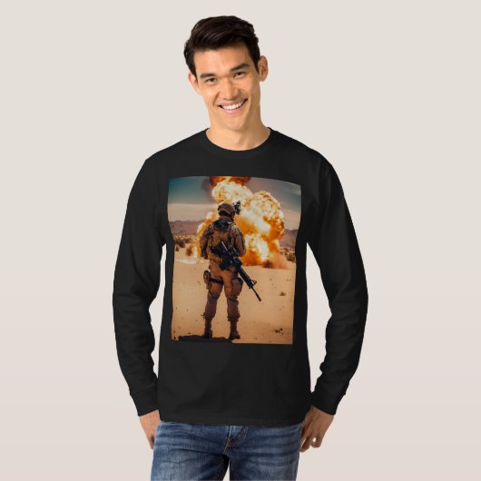 Solger van de wereldoorlog t-shirt (Voorkant volledig)