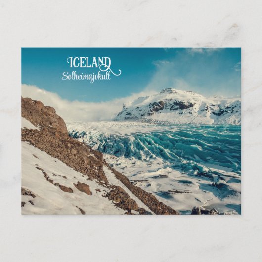 Solheimajokull, IJsland Briefkaart (Voorkant)