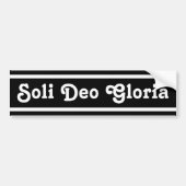 Soli Deo Gloria Bumpersticker (Voorkant)