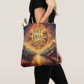 Soli Deo Gloria, Glory be to God Alone, Christelij Tote Bag (Dichtbij)