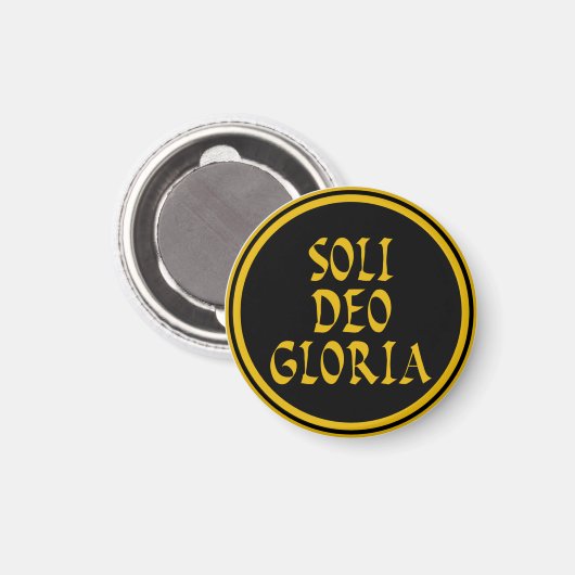Soli Deo Gloria Magnet (Voorkant / Achterkant)
