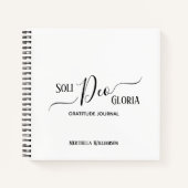 SOLI DEO GLORIA Personalized Gratitude Journal Notitieboek (Voorkant)