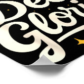 Soli Deo Gloria Reformed Christian Theology Design Poster (Hoek)