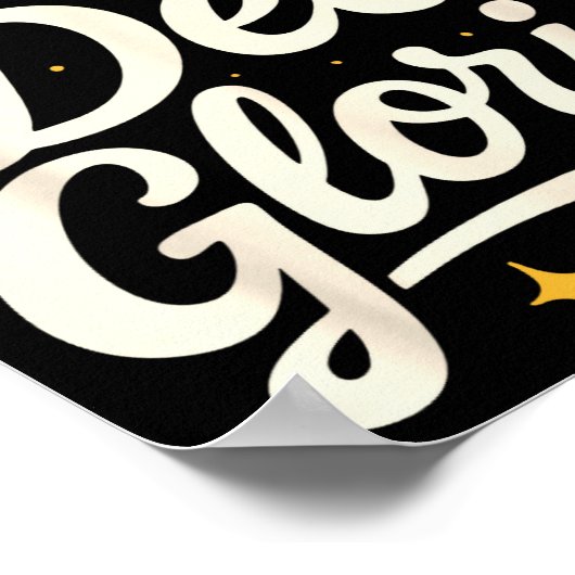 Soli Deo Gloria Reformed Christian Theology Design Poster (Hoek)