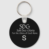 Soli Deo Gloria Sleutelhanger (Voorkant)