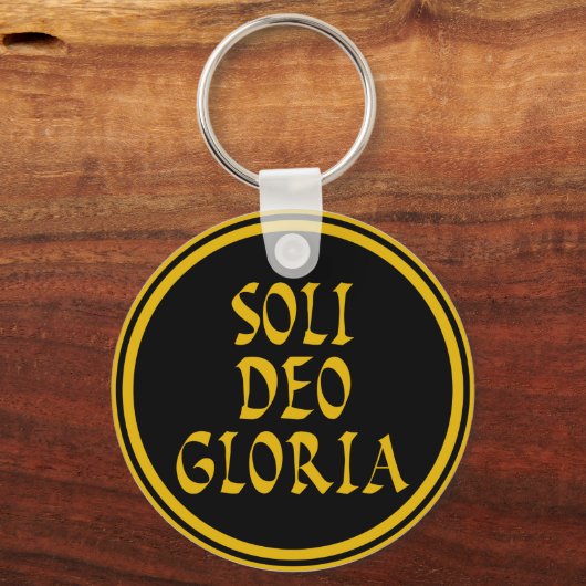 Soli Deo Gloria Sleutelhanger (Voorkant)