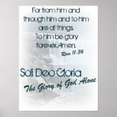 Soli Deo Gloria/ The Glory of God Alone Poster (Voorkant)