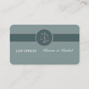 Solicitor Dose of Luxe Blue Attorney Lawyer Visitekaartje