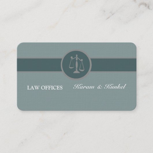 Solicitor Dose of Luxe Blue Attorney Lawyer Visitekaartje (Voorkant)
