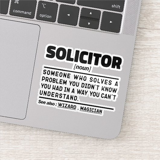 Solicitor zelfstandig naamwoord definitie cool adv sticker (Detail)