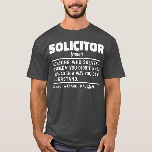 Solicitor zelfstandig naamwoord definitie cool adv t-shirt (Voorkant)