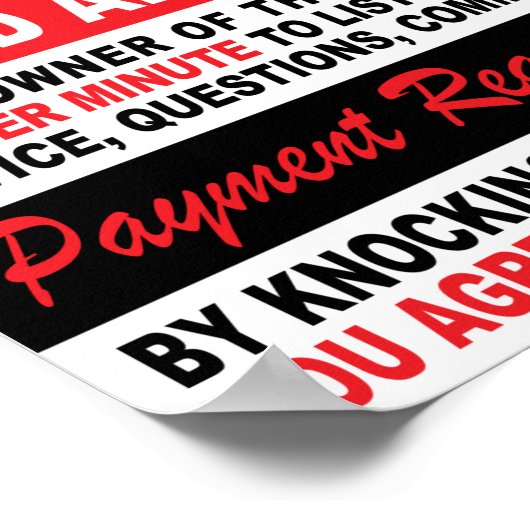 SOLICITORS, KNOKERS EN ALLE NIET-VERZOCHTE POSTER (Hoek)