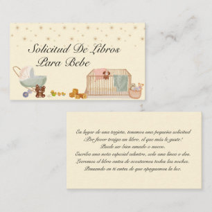 Solicitud de libro para bebe, verzoek om boeking informatiekaartje