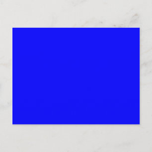 Solid 0000FF blauw Briefkaart