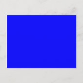 Solid 0000FF blauw Briefkaart (Voorkant)