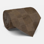 Solid 2 Tone Chocolate Brown Silky Mannen Stropdas (Opgerold)