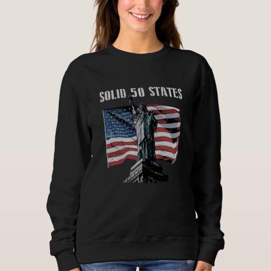 Solid 50 States American Proud USA Great Patriotic Trui (Voorkant)