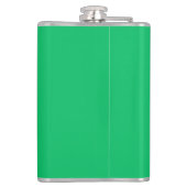 Solid Apple Green Custom Name Monogram Heupfles (Achterkant)