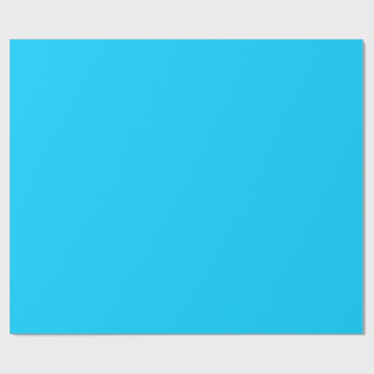 Solid Aqua Blue Cadeaupapier (Vlak)