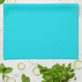 Solid Aqua Blue Kitchen Towel Theedoek (Gevouwen)