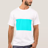 Solid Aqua Blue T-shirt (Voorkant)